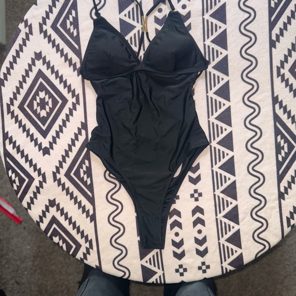 Black One-Piece Swimsuit